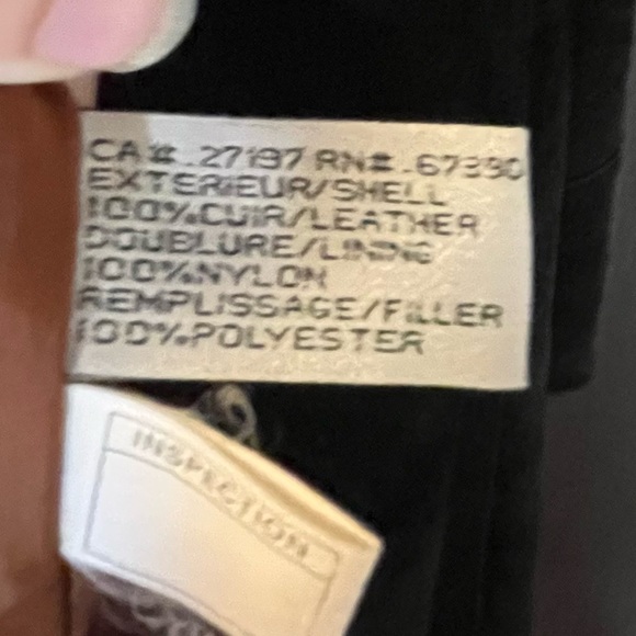 VTG Genuine Leather Suede Jacket Hoodie Coat Drawstring Waist Black Snap Closure - Picture 9 of 11